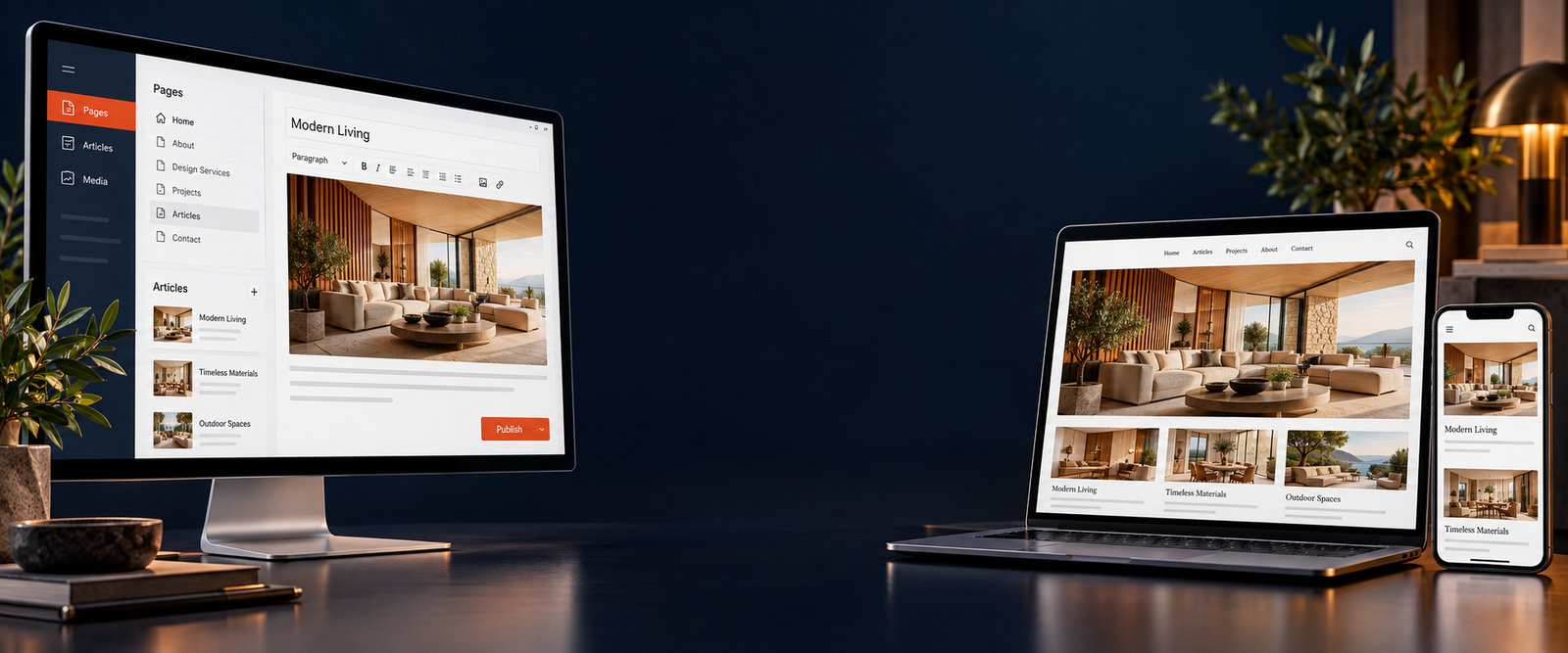 CMS web Applicaiton Development laravel